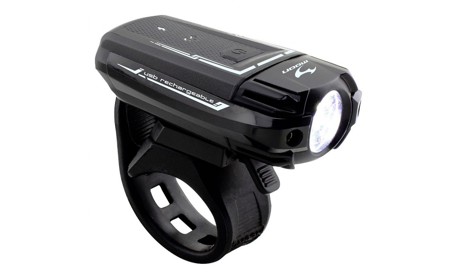 Frontlicht Moon Meteor 300 USB-Lade schwarz