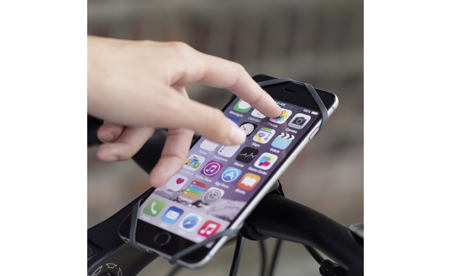 Klickfix Phonepad Quad Mini Handy Halterung am Fahrrad
