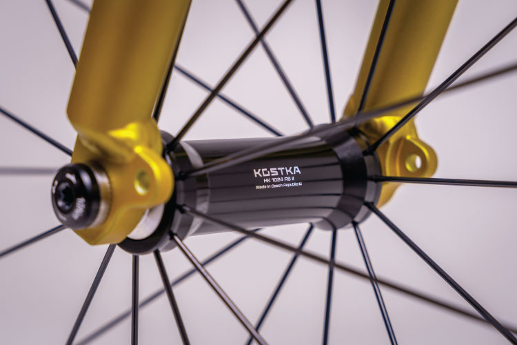 Räder und Naben. Mit geringem Rollwiderstand.